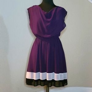 Ya Los Angeles Drape Neck Dress